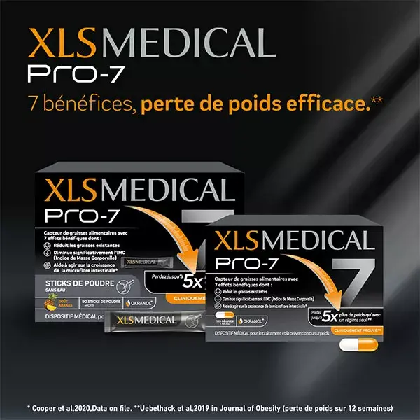 XLS Medical Pro 7 - Acompanhamento Personalizado Incluído - Emagrecimento - 180 Cápsulas