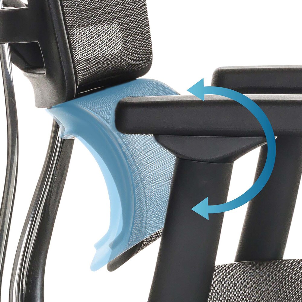 Luxus Chefsessel ERGOHUMAN BASE GEN2 Netzstoff mit Armlehnen (höhenverstellbar) hjh OFFICE