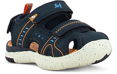 Leaf Ljungby Sandaler, Navy/Orange