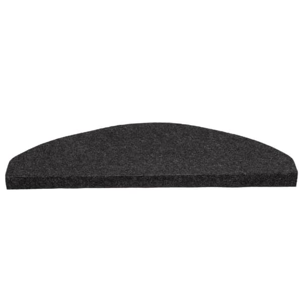 vidaXL Selvklebende trappematter 15 stk 65x22,5x3,5 cm svart