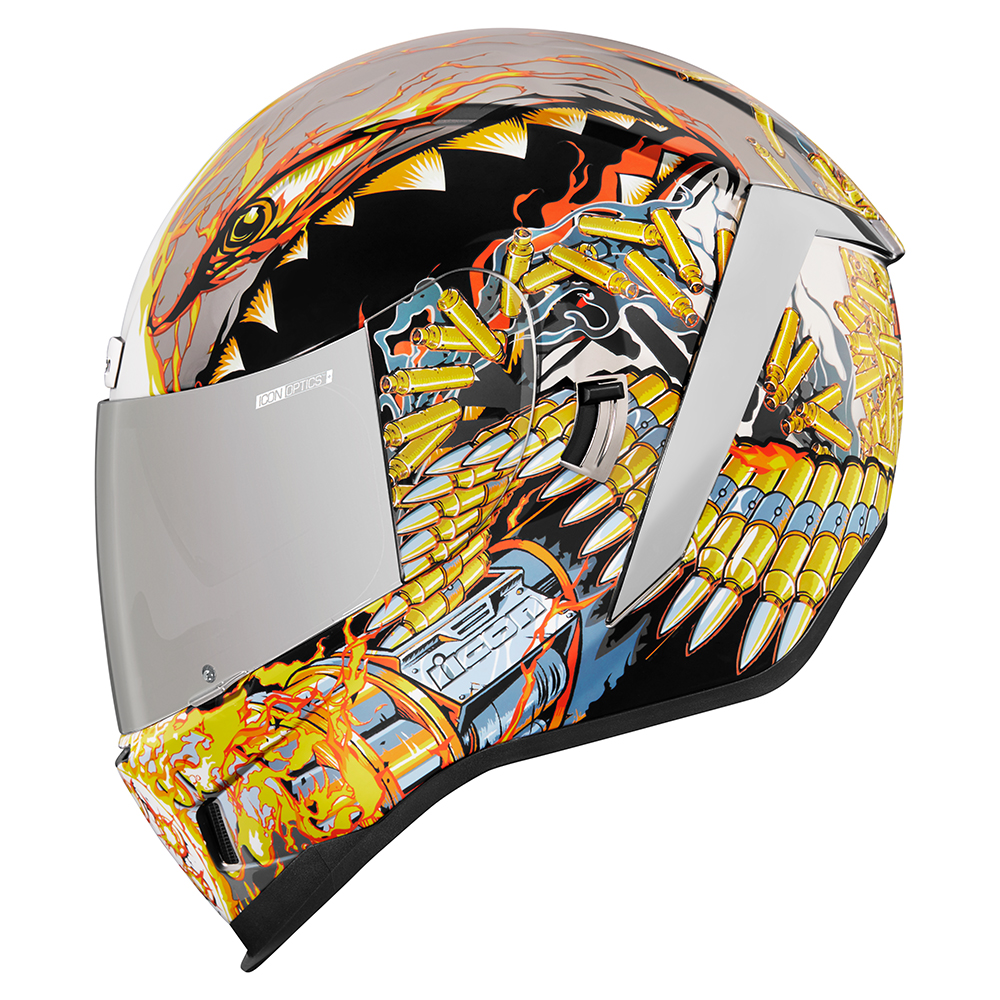 Icon - Casque Airform Warthog™ Or / Bleu / Argent