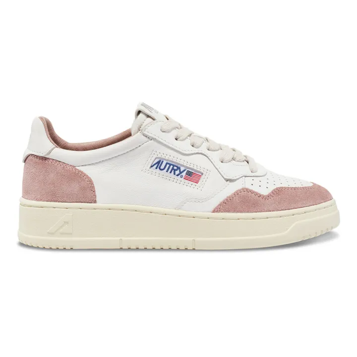 Autry Baskets Medalist Low Cuir de Chèvre/Suede | Nude