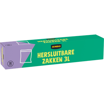 Jumbo Hersluitbare Zakken 3 L 30 Stuks