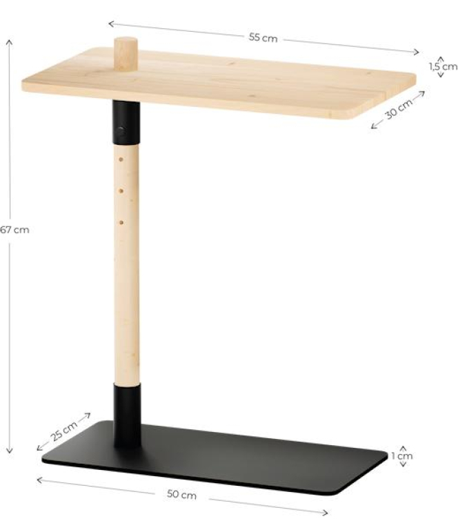 Karup Design Adjust bijzettafel naturel