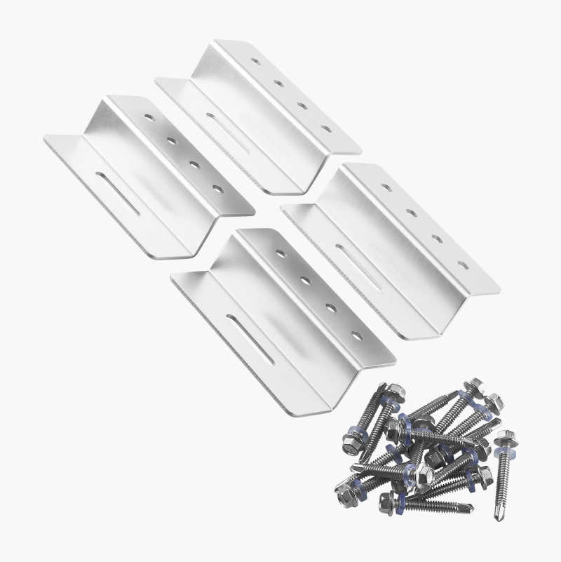 Solcellepanelholder, z-formet