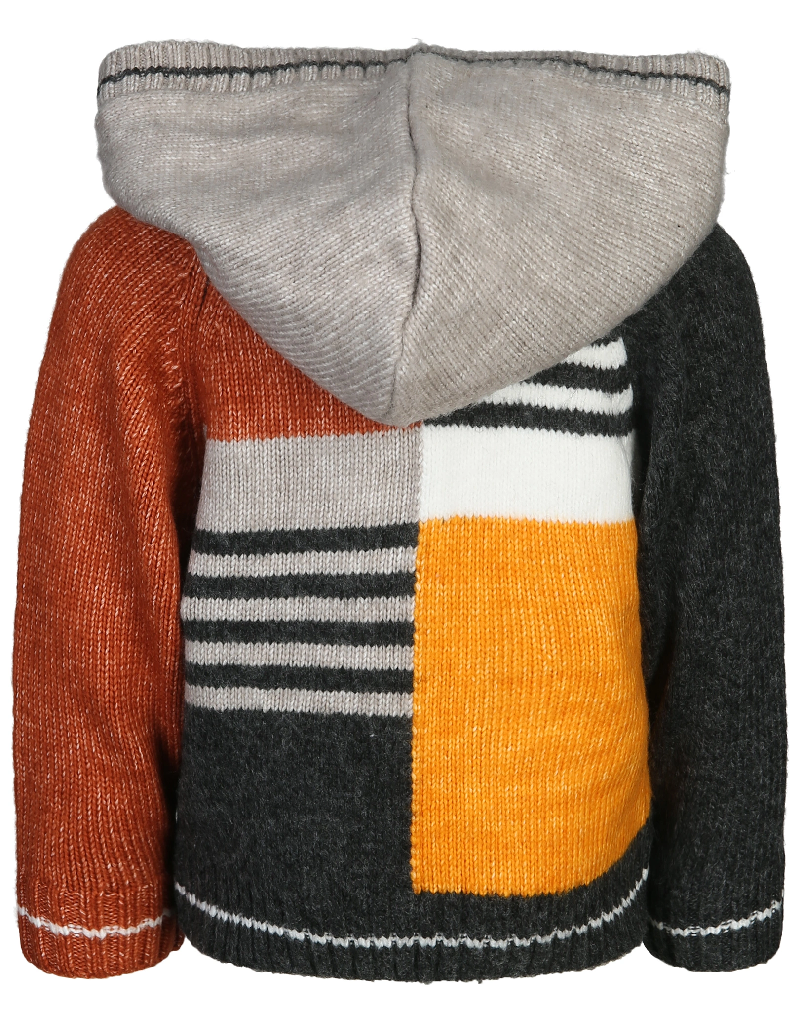Kapuzen-Strickjacke COLOR in bunt