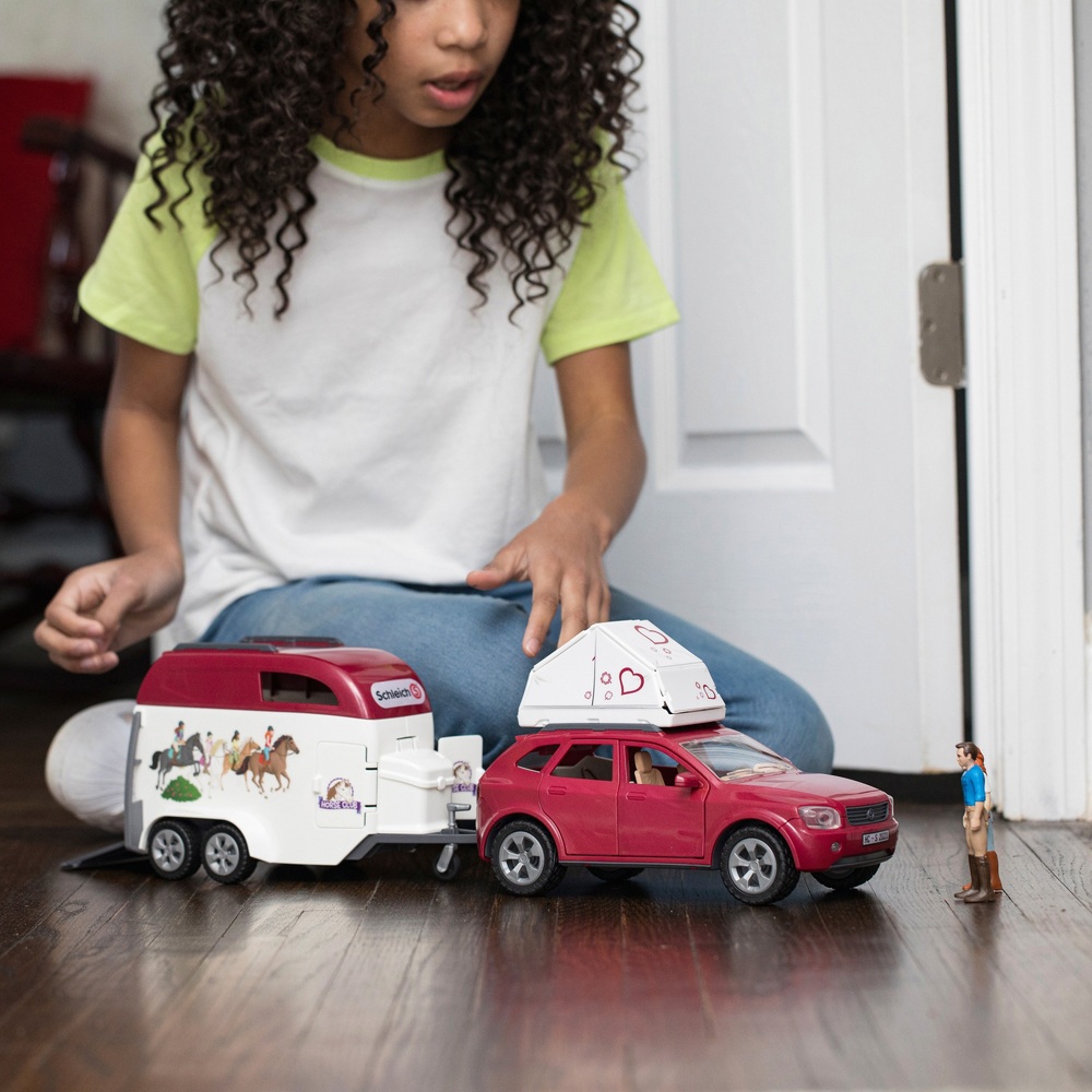 Schleich Horse Club Pferdeabenteuer mit Auto und Anhänger 42535