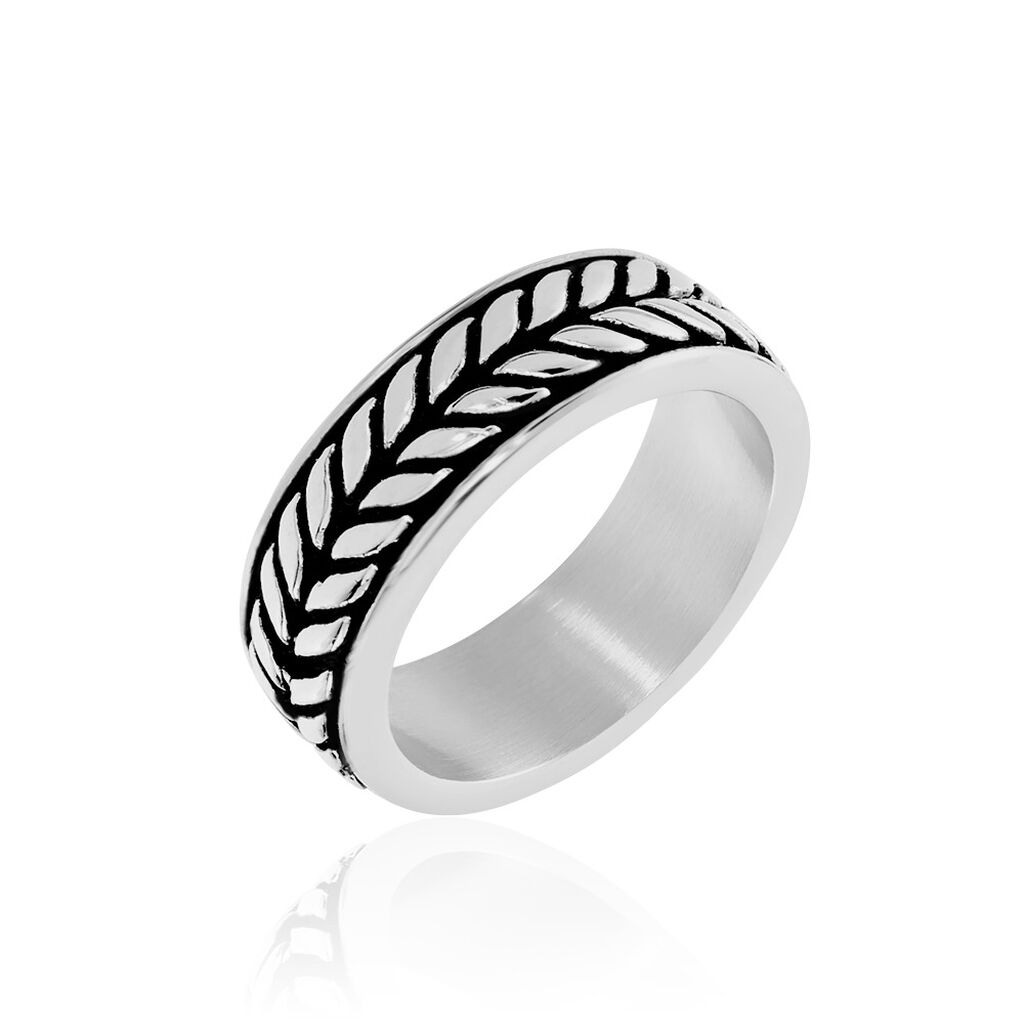 Bague Acier Blanc Gordon