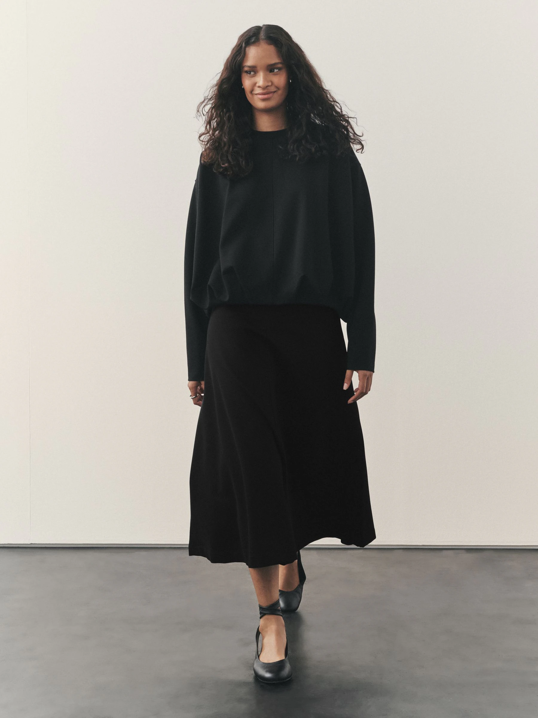 Nothing Ordinary A-Line Midi Skirt