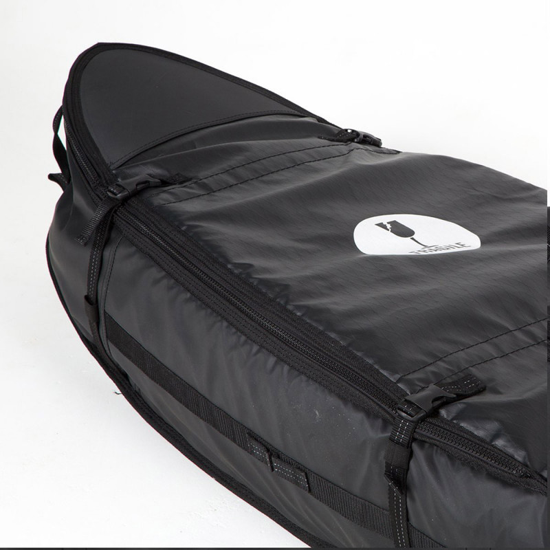 HOUSSE DE SURF FCS TRAVEL 3 WHEELIE FUNBOARD NOIR/GRIS