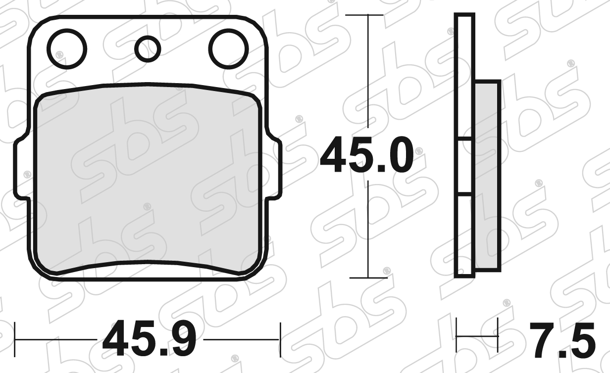 SBS - Plaquettes de frein 592 SI
