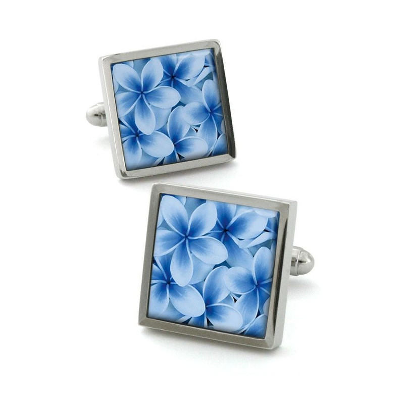 Boutons de manchette, Frangipani Blue