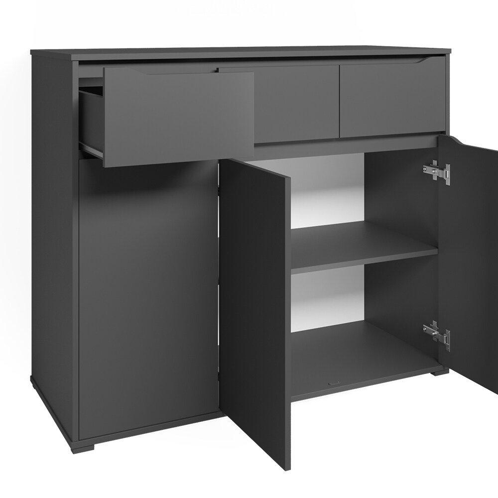 Vicco Kommode Sideboard Mehrzweckschrank Ruben Anthrazit Schublade 120 cm Ablage