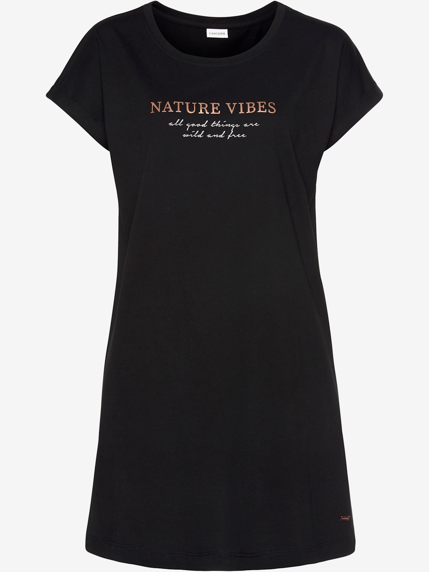 Chemise de nuit t-shirt long confortable, coupe ample