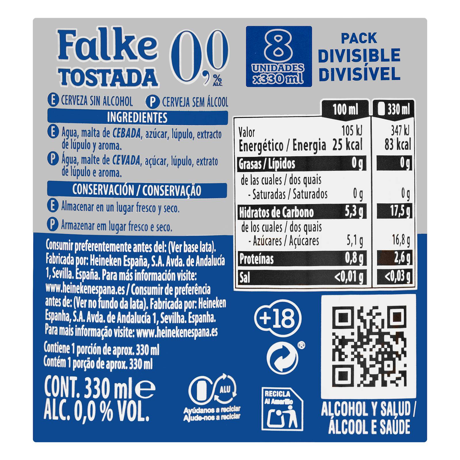Bière Falke toastée sans alcool à 0,0 %