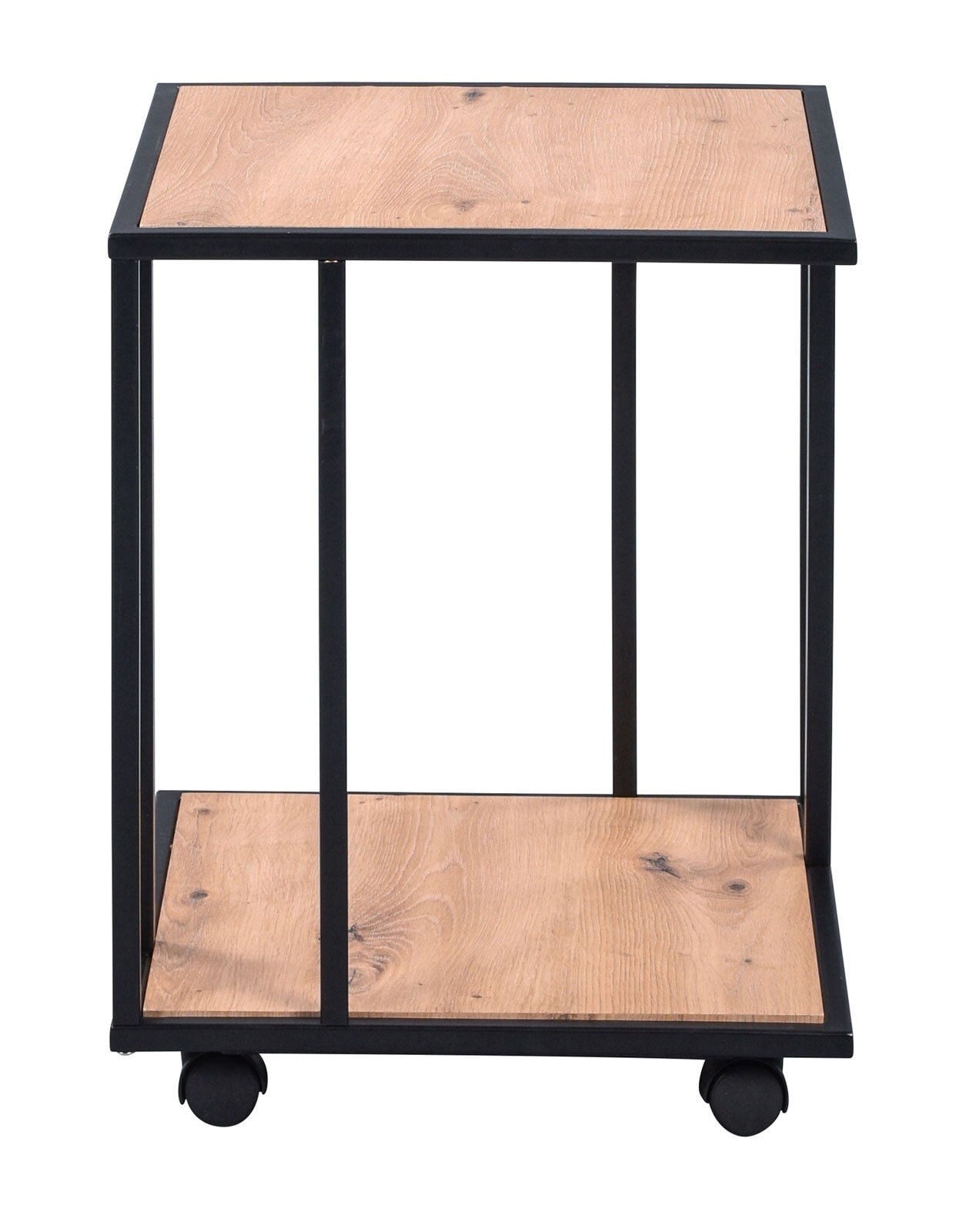 Couchtisch DALLAS 40 x 40 cm schwarz/ Eiche