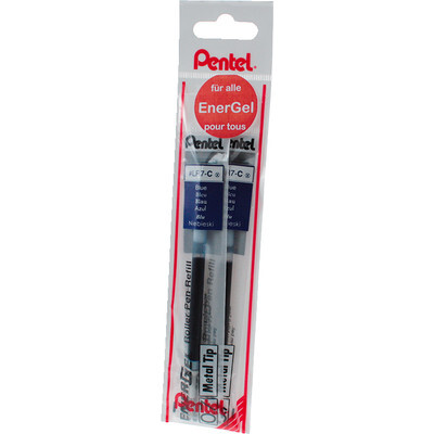 Pentel Rollerballminen EnerGel LR7, 2 Stück, blau, 0.7 mm