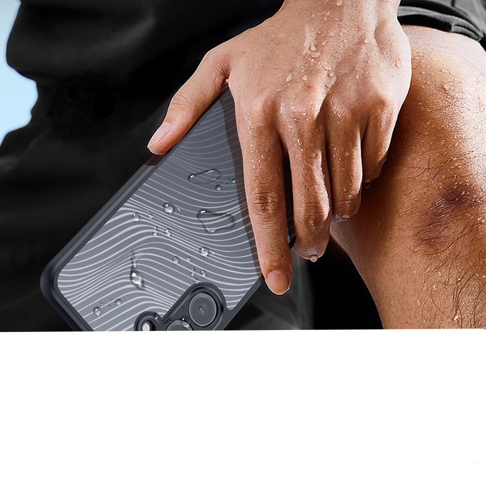 Samsung Galaxy S24  Plus Hybrid Hülle TPU Bumper   Kunststoff Rückseite   Kameraschutz - Schwarz / Transparent
