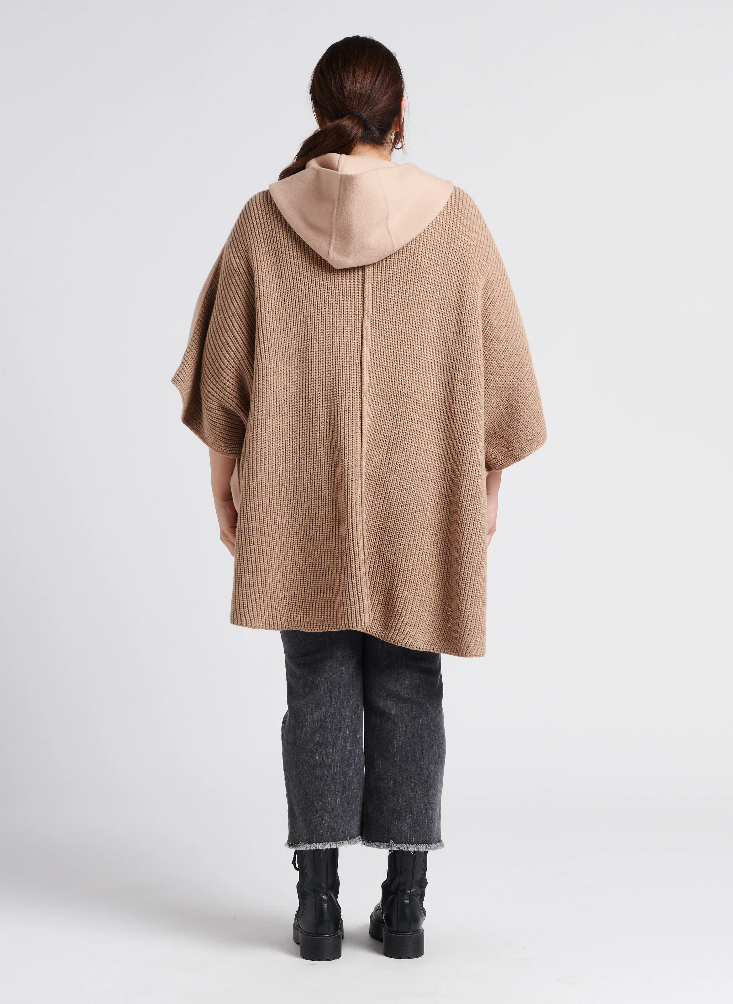 IGEA - Jean droit taille haute en coton mélangé| Noir