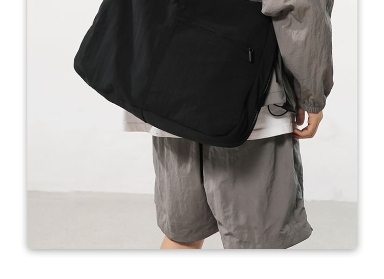 HOVERUP - Effen nylon crossbodytas