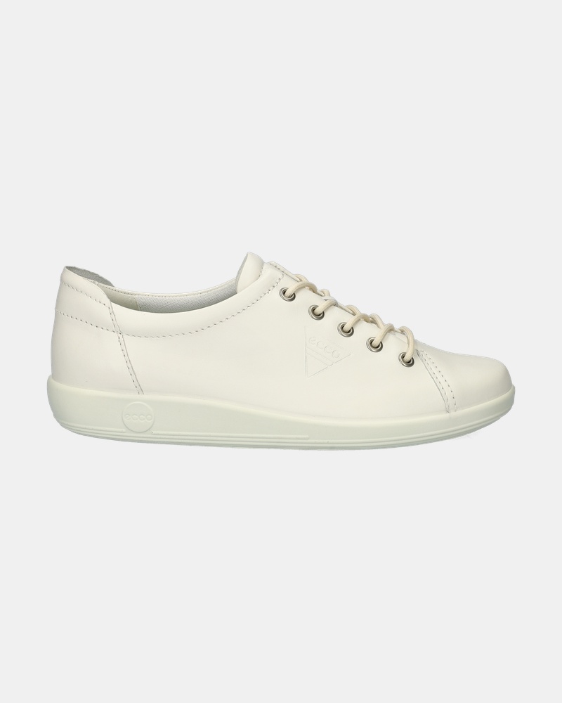 Ecco Soft 2.0 Veterschoenen  - wit