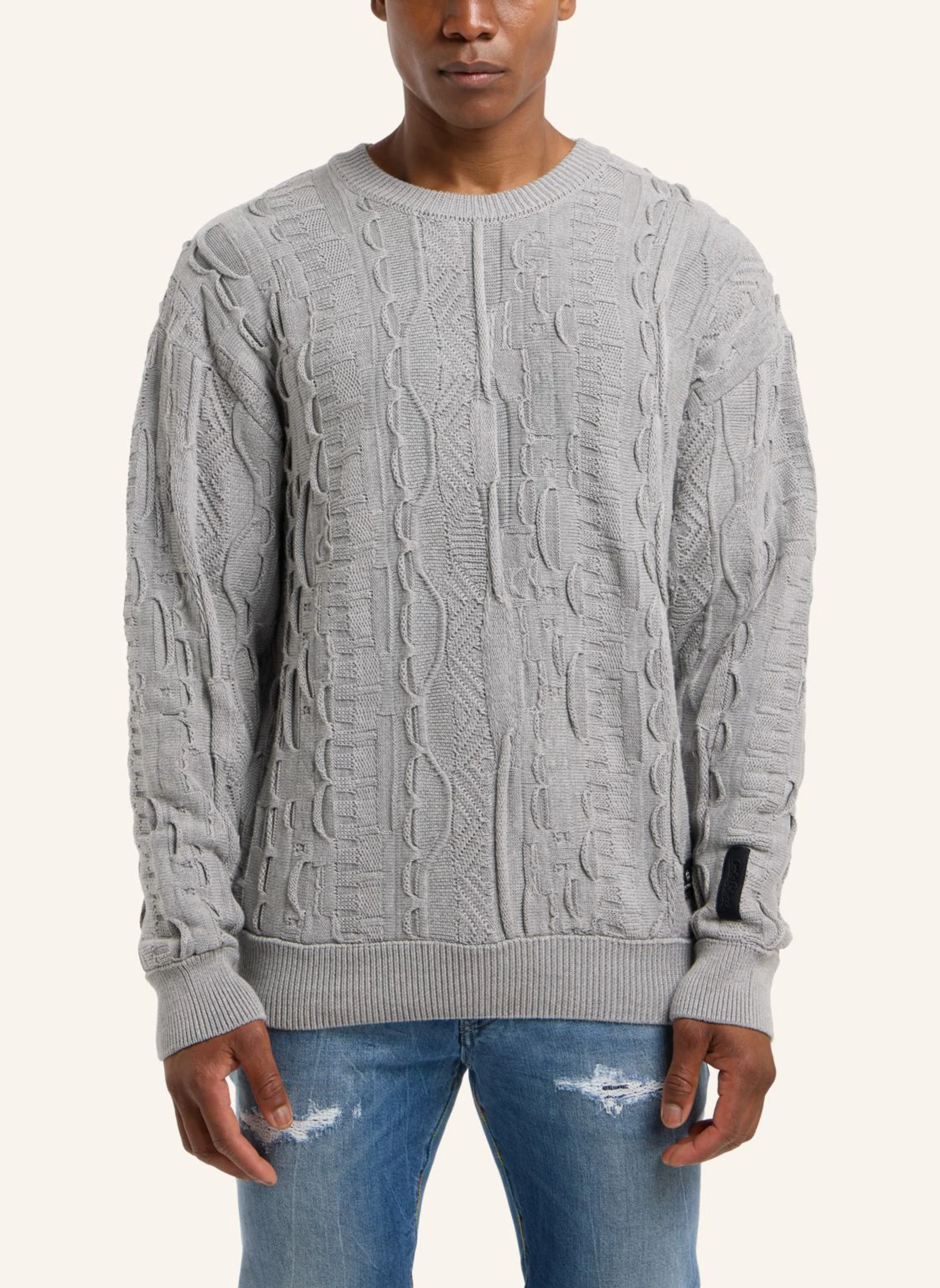 CARLO COLUCCI Strickpullover mit Stickerei DIMA