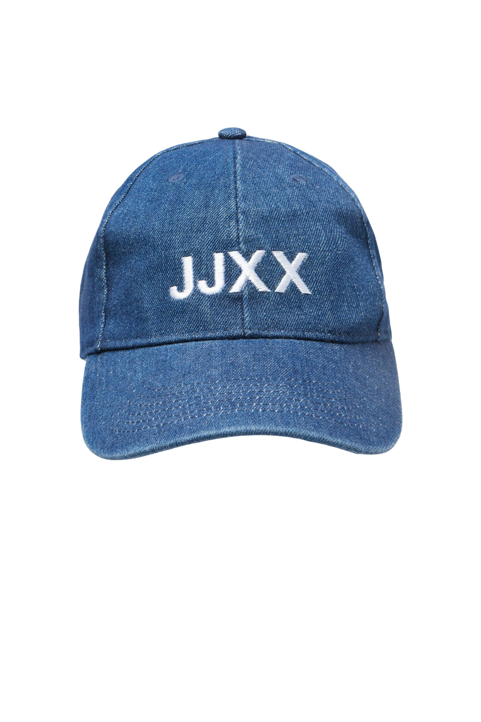 JJXX denim pet met logo JXBASIC blauw