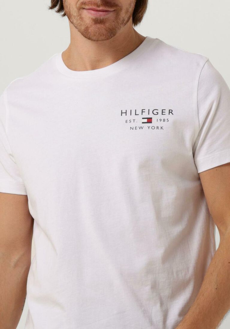 TOMMY HILFIGER witte tommy hilfiger t-shirt brand love small logo tee