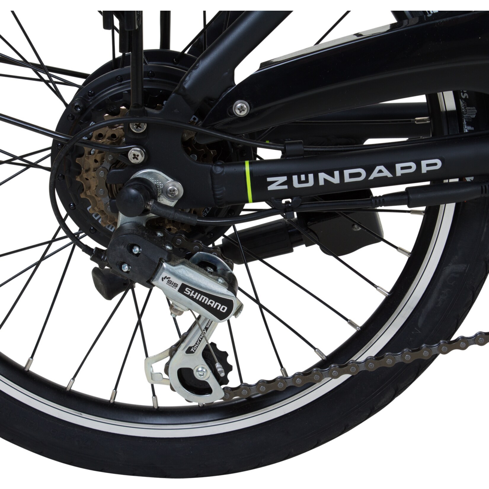 Zündapp Z101 20 Zoll Elektro Klapprad für Erwachsene 150 - 180 cm 6 Gang E Klappfahrrad E Bike Faltrad Pedelec StVZO