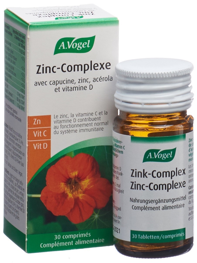 VOGEL Zink-Complex<br>30 Stück, Glasflasche, Tablette