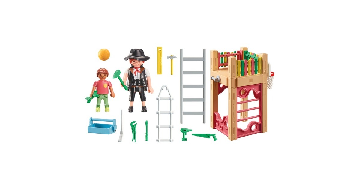 PLAYMOBILCity Life - Timmerman op weg naar klus Constructiespeelgoed  (71475)