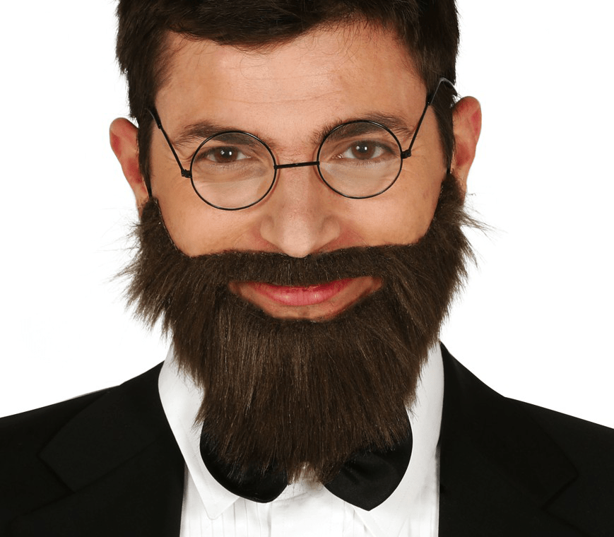Bruine Baard Kort En Snor