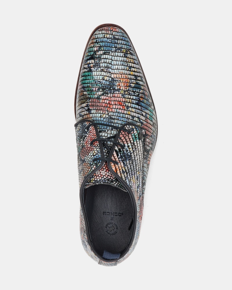 Rehab Fred Lizard Leave Lage nette schoenen  - blauw