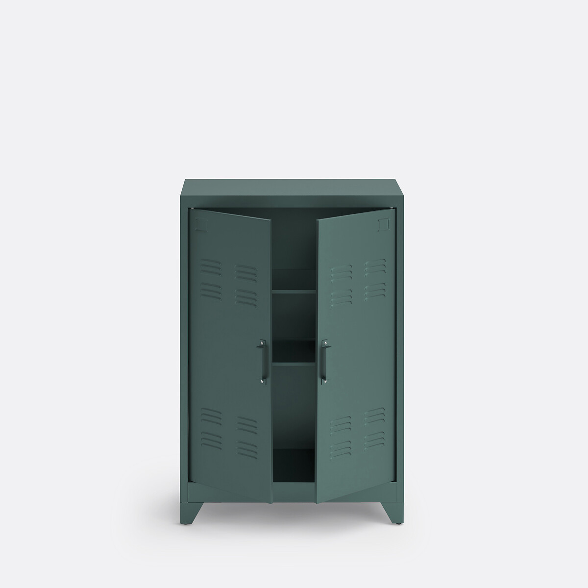 LA REDOUTE INTERIEURS<br>Armário baixo de metal, 2 portas, Hiba