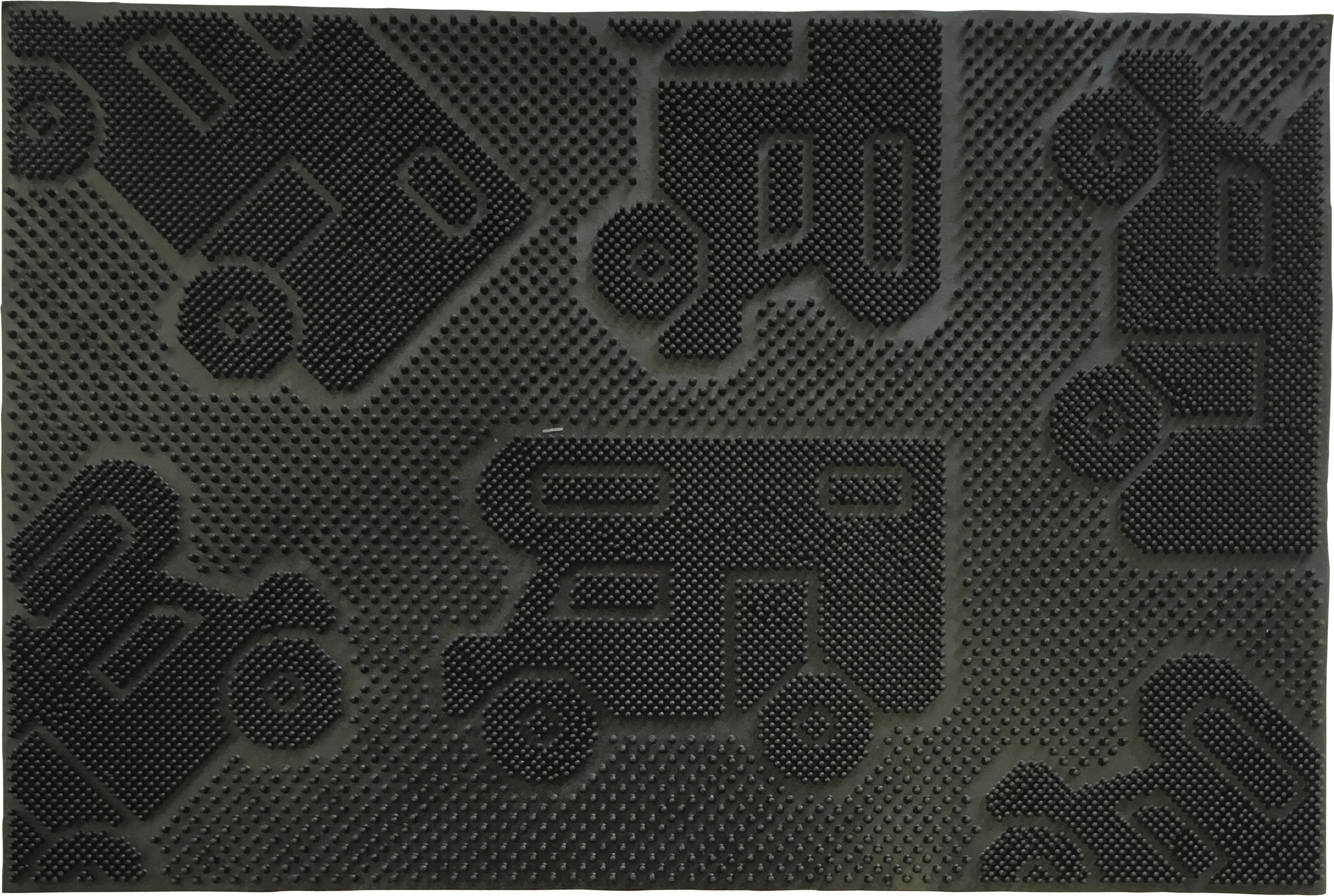 Fussmatte CAMPER MAT 40x60cm, schwarz, mit Motiv: Motorhome Caravan