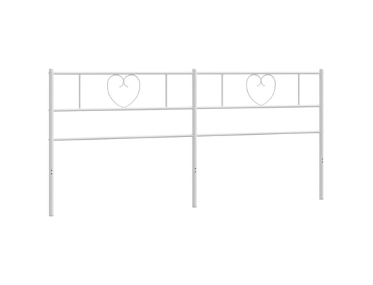 VIDAXL - Tête de lit métal blanc 200 cm