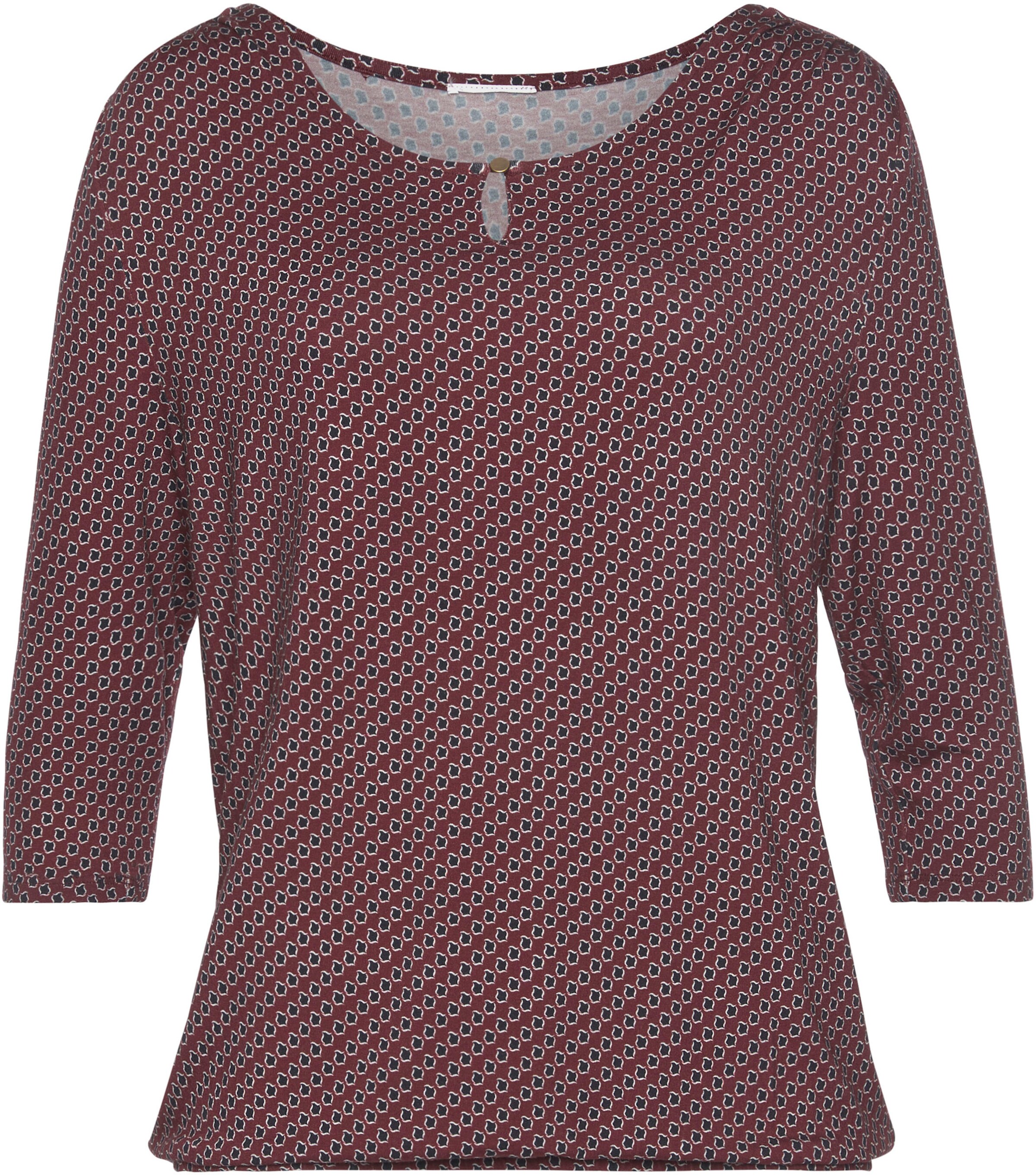Vivance 3/4-Arm-Shirt in beere, navy