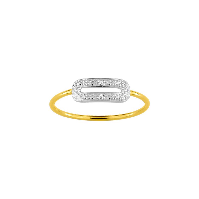 Bague Femme - Or 9 Carats - Diamant 0,01 Carats