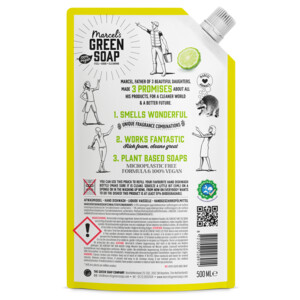 Marcel’s Green Soap Afwasmiddel Lemon & Bergamot Navulling (500 ml)