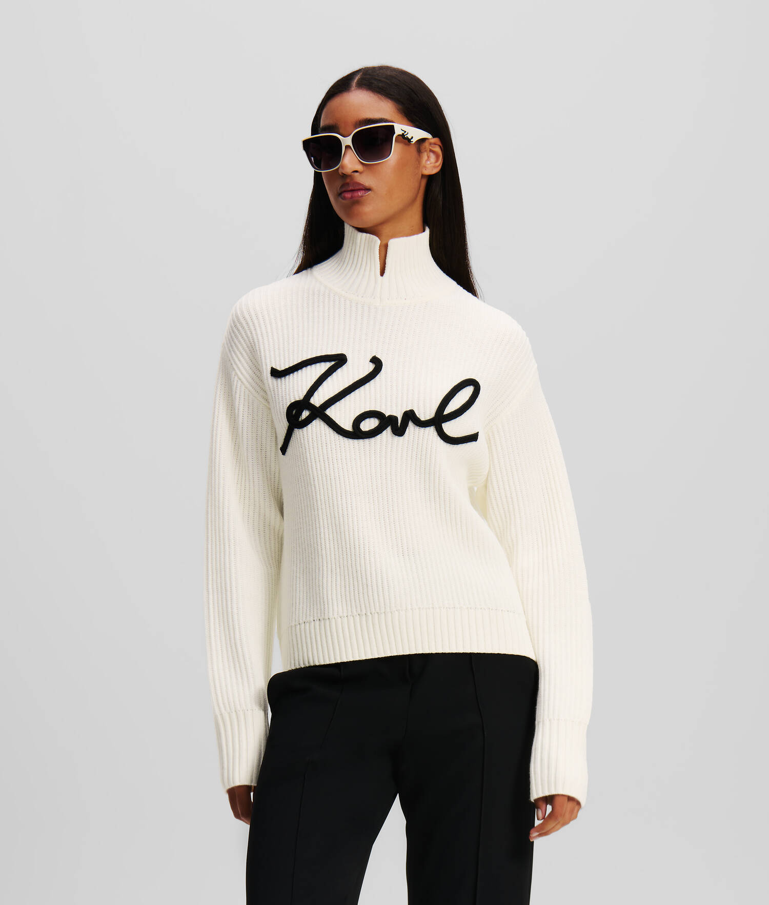 PULL À SOUTACHE KARL SIGNATURE
