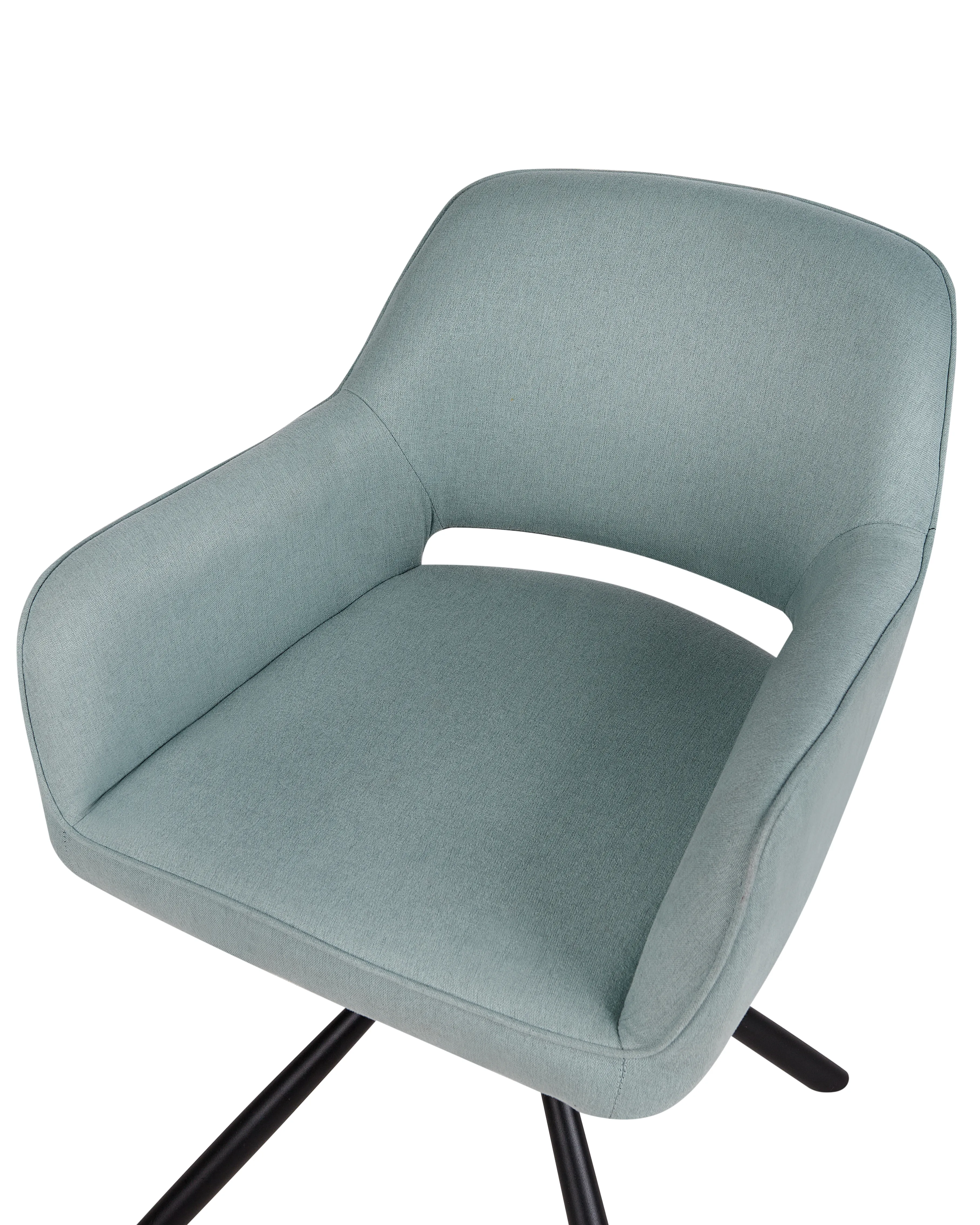 Set van 2 eetkamerstoelen draaibaar LOURES Lichtblauw
