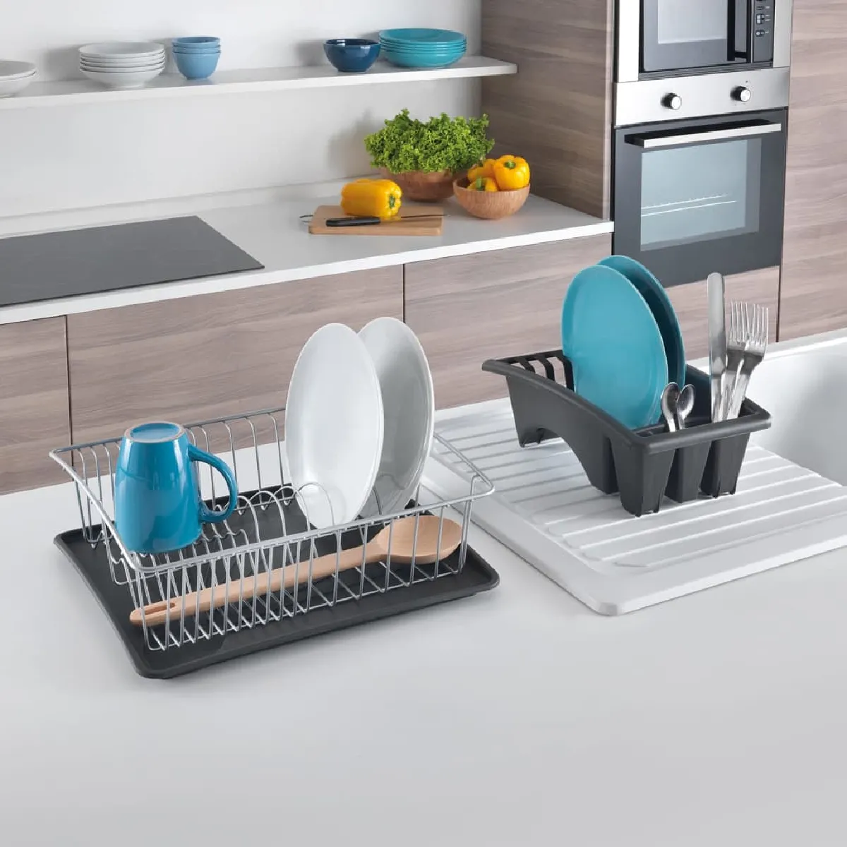 Metaltex Égouttoir à vaisselle - Aquatex Plus - Gris