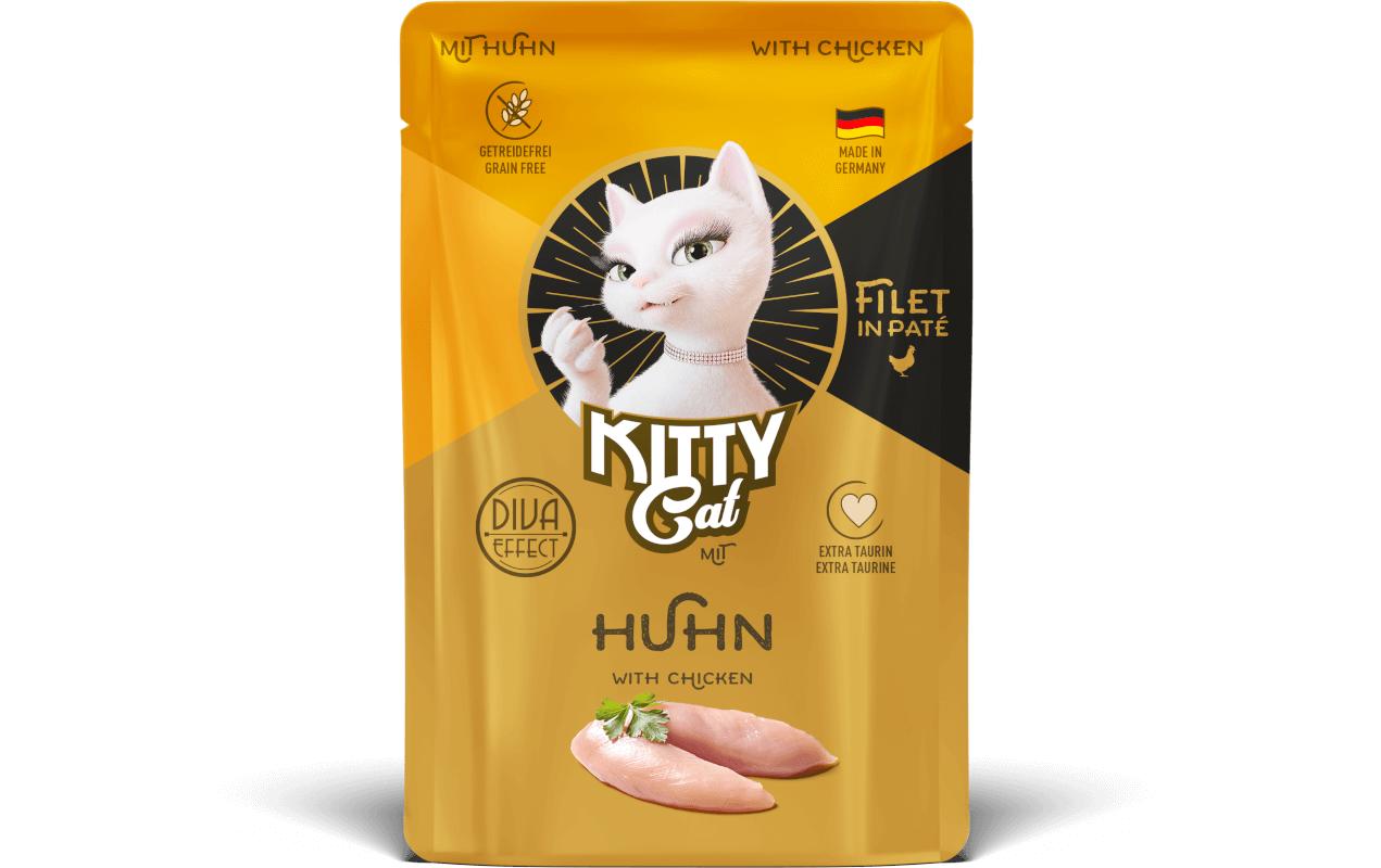 Nassfutter Filét Paté Pouch Huhn 85 gAlleinfuttermittel für ausgewachsene Katzen