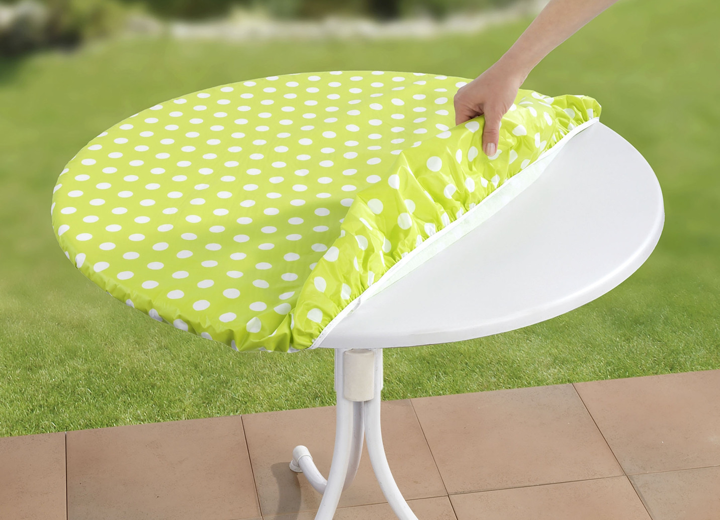 Abwaschbare Spann-Tischdecke
