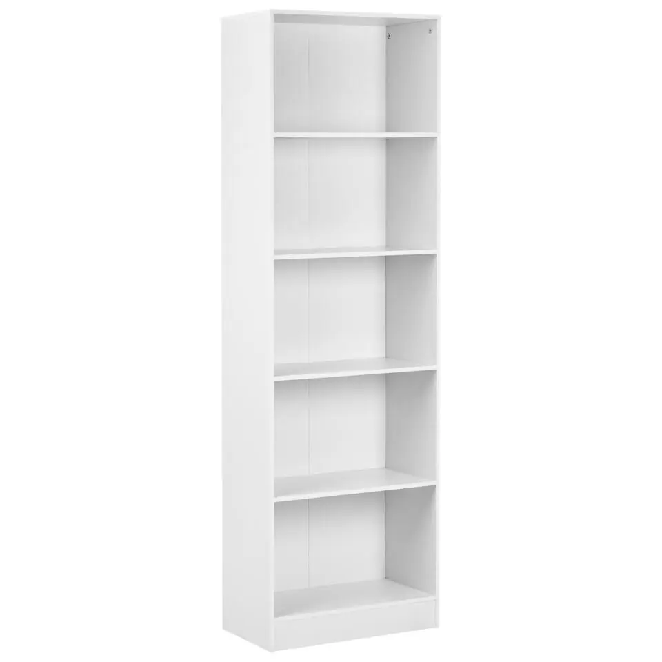 WINNIPEG - Boekenkast 5 planken - Wit - Vezelplaat