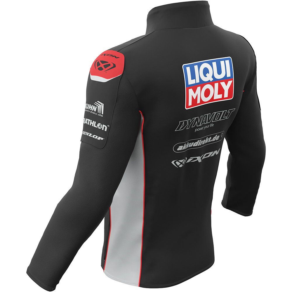 Ixon - Sweat zippé Liqui Moly 22 Noir / Gris