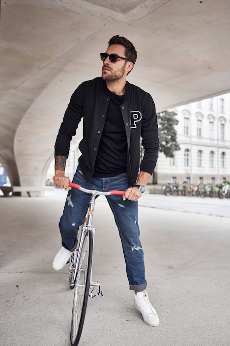 JP 1880 Collegejacke, Sweat, bis 7 XL