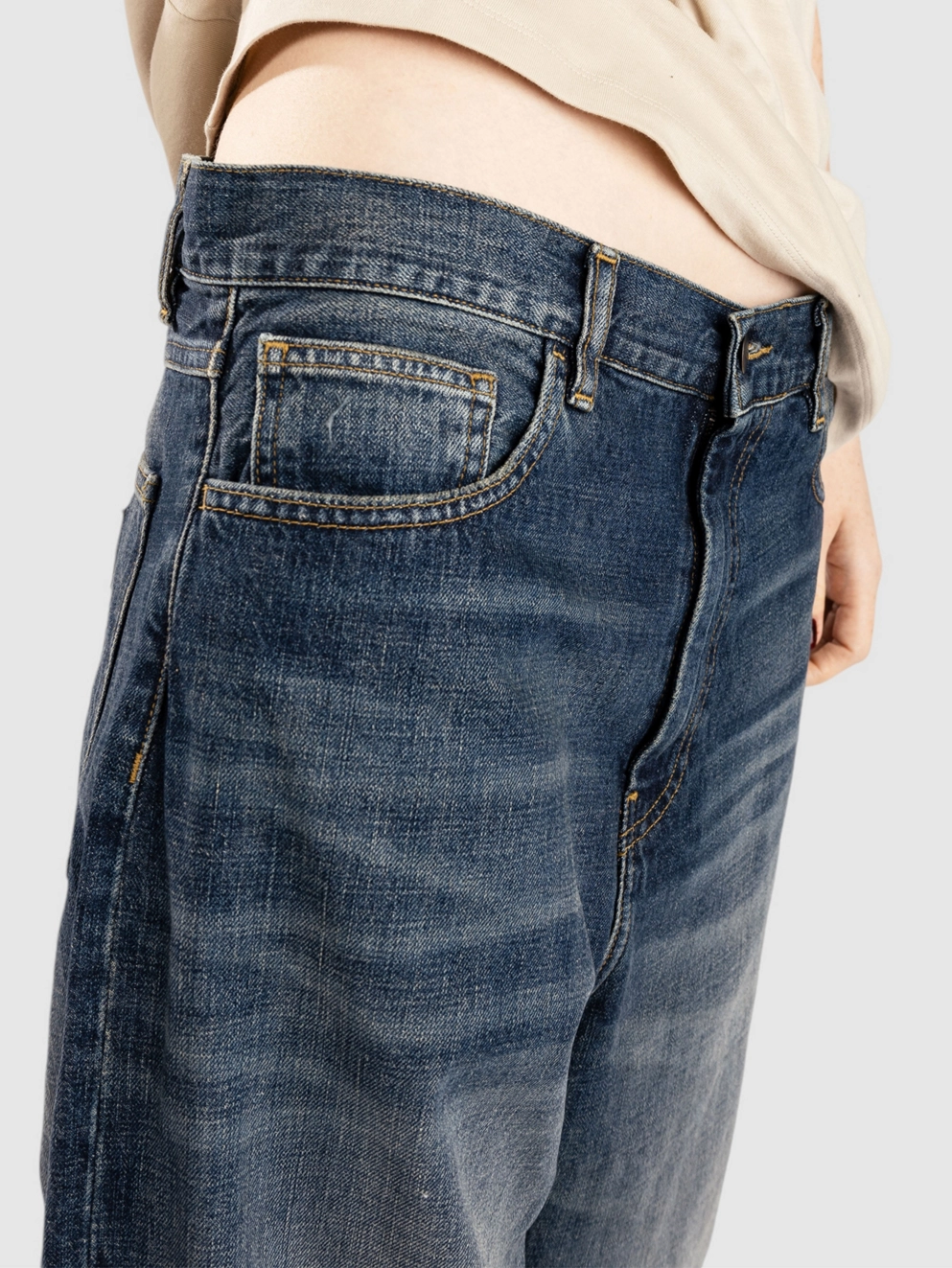 Carhartt WIP Brandon Jeans blue worn used wash