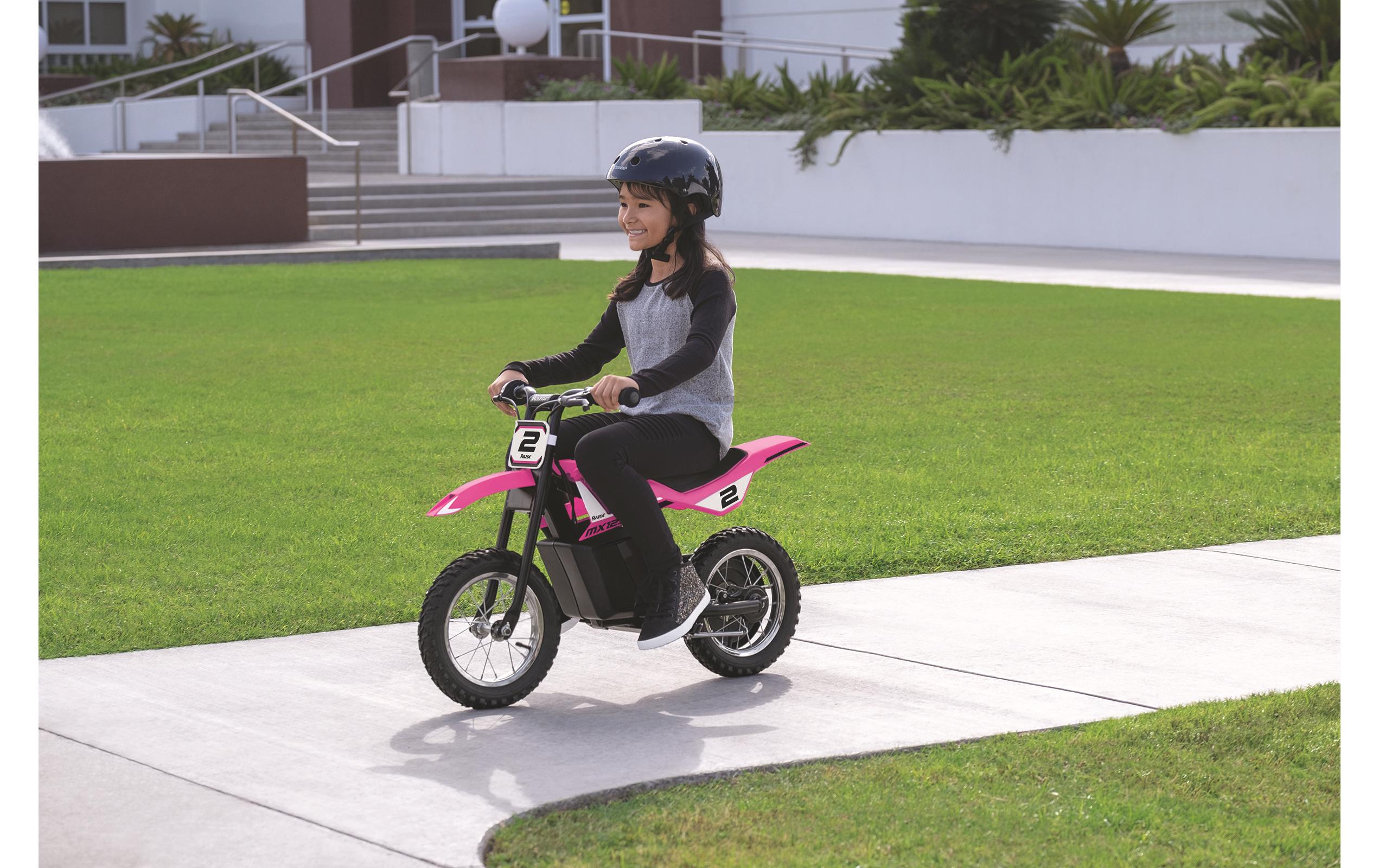 Electric Ride-on MX 125 Dirt Rocket Rosa<br>Elektrisches Motocross-Bike für Kinder
