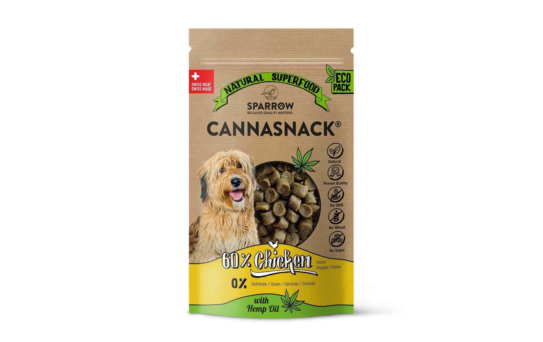 Snack CannaSnack mit CBD Huhn, 70 gSnack für Hunde